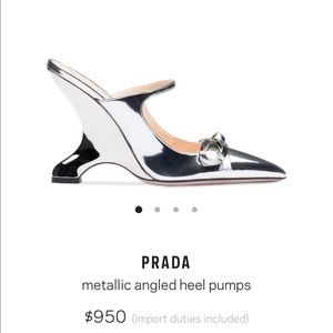 Prada Calzature Donna Heels 37 NEW